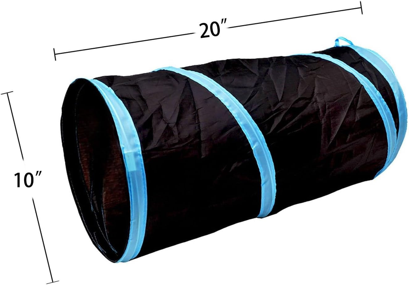 Cat Tunnel for Indoor Cats Interactive, Rabbit Tunnel Toys, Pet Toys Play Tunnels for Cats Kittens Rabbits Puppies Crinkle Collapsible